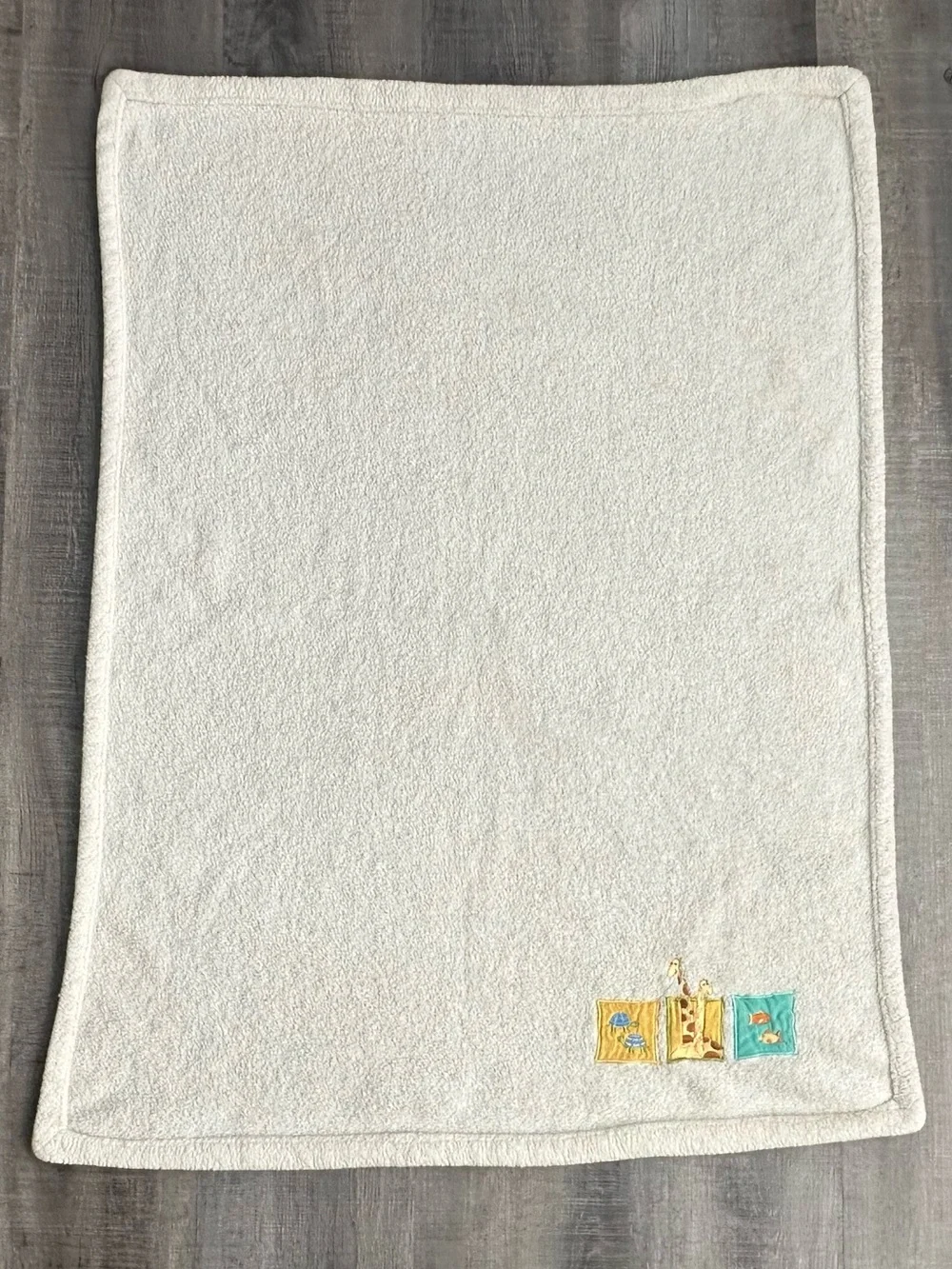 💞 Plush Cream Animal Baby Blanket